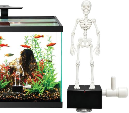 Dekorativ dansande skelett akvariebubbler Halloween Skelettbubblare | Akvariedekor Syresättning I Ditt Helglandskap