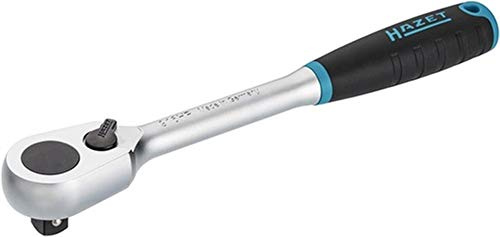 HAZET HiPer Feinzahn-Umschaltknarre 916HP, 12,5 mm (1/2 Zoll) Vierkantabtrieb, kleiner Beta?tigungswinkel (4°), extrem belastbar: 1000 Nm, ermo?glicht Einsatz in engsten Baura?umen