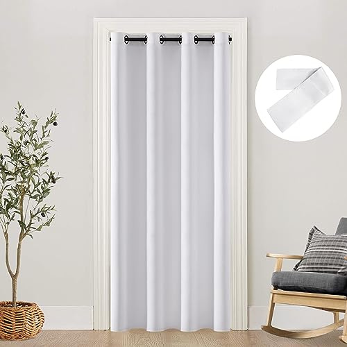 SHINELAND Pannello scorrevole per ante dell'armadio, tenda per porte a fisarmonica finta, 48 x 80, per armadio, bianco