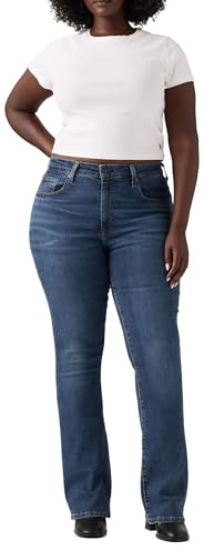 Levi's 725 High Rise Bootcut Vaqueros, Blue Wave Dark, 25W / 32L Mujer