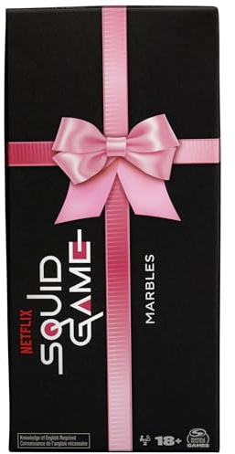 Spin Master Games Netflix Squid Game Marbles 2-Player Game Inspired by The Show | Adult | Fun | Family | Party | for Adults & Teens 18+