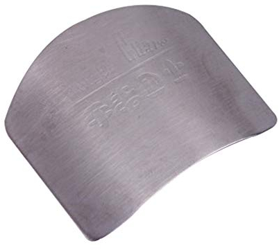 SUNGOOYUE Utensile da Sicuro per Tagliare le Fette di Coltello con Protezione per le Mani in Acciaio Inossidabile per Cucinare la Preparazione degli Alimenti