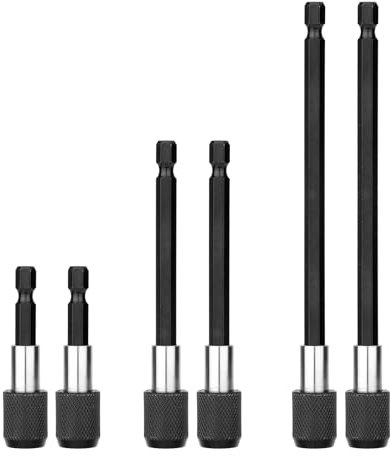 3St Bohrerverlängerungen Halter, 1/4 Zoll Sechskantschaft Bohrerverlängerung Starker Magnetischer Bithalter Schraubendreher Bithalter Magnetisch für Autoreparatur Wartung Heimwerkerarbeiten