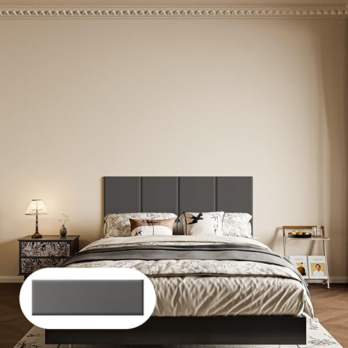 LELEFIDO Pannello Murale Autoadesivo Imbottito - Rivestimento Murale in Similpelle, Morbido e Impermeabile, Facile da Installare, Ideale per Testiera Letto e Decorazione Pareti, 90×30×3CM - 1 Pezzo