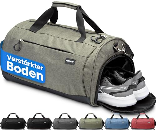 Heldenwerk® Sporttasche & Reisetasche für Damen und Herren groß I Trainingstasche mit Schuhfach und Nassfach I ideal als Reisetasche, Gym Bag, Fitness Tasche, Trainings Tasche, Sport Bag