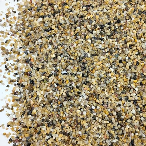 SHIZWU Aquarium Gravel, Natural 1.8kg 2-4mm Fish Tank Gravel for Plant Substrate, Decorative River Rocks for Aquascaping