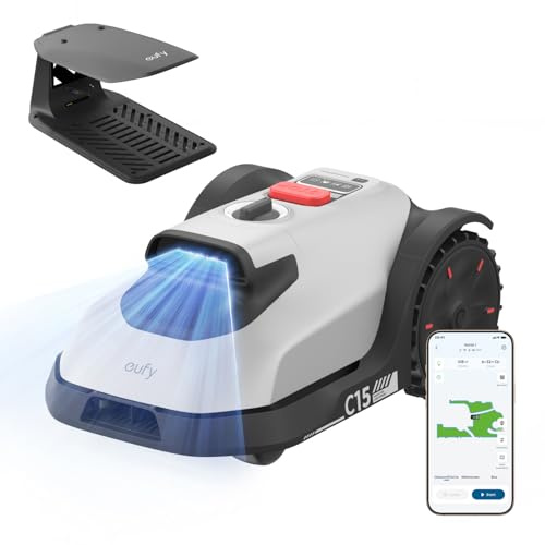 eufy C15 Robot cortacésped sin Cable delimitador, 500 m²