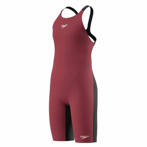 Speedo Girls Fastskin Junior Endurance+ Max Openback Kneeskin Swimming Costume Black Size 11-12 Years
