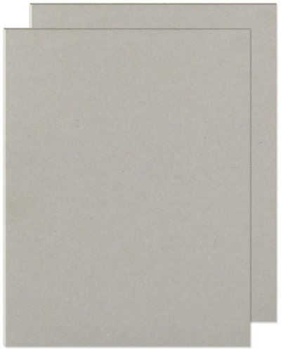 We R Memory Keepers 0633356612445 Cinch-8.5 x 11-Chipboard Designer Bookboard (2 Piece), Grey
