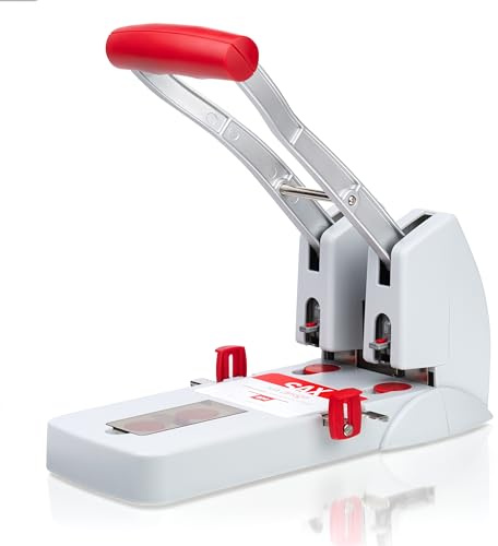 SAX Design 0-908-10 Profilocher/Kraftlocher | 150 Blatt | geringer Kraftaufwand | 2-fach & 4-fach Lochung