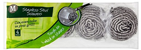 Morrisons Stainless Steel Scourer, Pack of 4