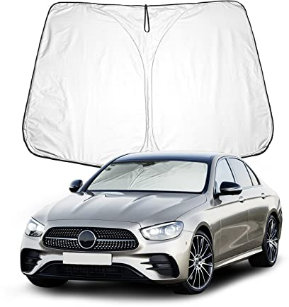 BIXUAN W213 2024 Parasol Compatible con Mercedes Benz Clase E W213 CLS C257 2016-2023 2024 2025 Parabrisas para el Coche Cubierta de Parabrisas Delantero Bloqueado UV
