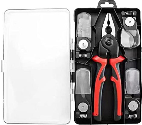 Geieold Set di pinze per attrezzi a testa alternata, utensili multifunzione 5 in 1, per elettricista