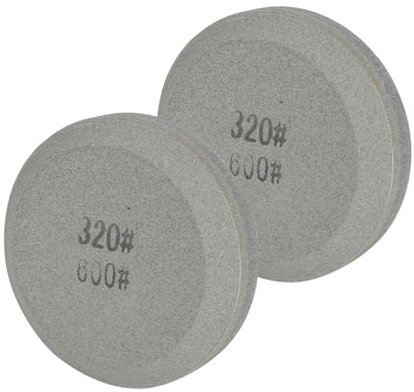 Axe Sharpeners, 2PCS Dual Grit Knife Sharpeners, Portable Round Axe Sharpening Pucks for Axe Shovel Knife