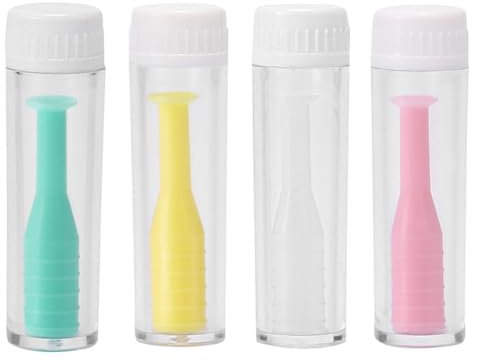 YAPKOLV 4 Pezzi Ventosa per Lenti a Contatto per Lenti Morbide e Dure, Inodore, Accessorio Indispensabile per un'Esperienza di Utilizzo