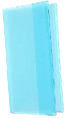 OFFSCH Álbum Organizador Resistente para Tarjetas y Entradas con Ranuras Funda Multifunción Grande Azul Almacenamiento Seguro para Fotos y Tarjetas Regalo para Amantes del