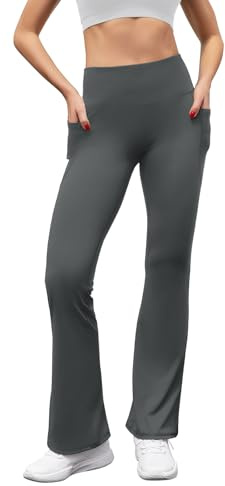 SEAYIJIA Women Trousers Flared Leggings Bootcut Yoga Pants Strech Sports Pants Casual Bussiness Work Trousers with Pockets