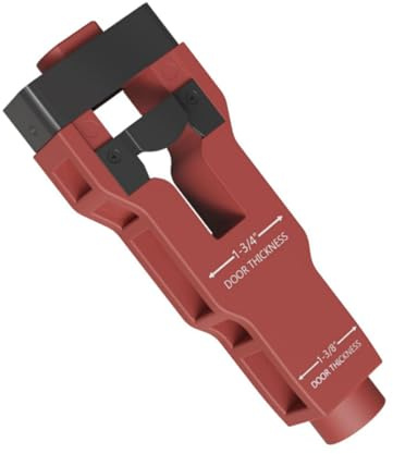 Luocute Attrezzo per Mortasare Chiusura Porta, Kit di Scalpellatura di Precisione con Lama Resistente e Guida di profondità Integrata per Un'installazione Professionale Pulita e