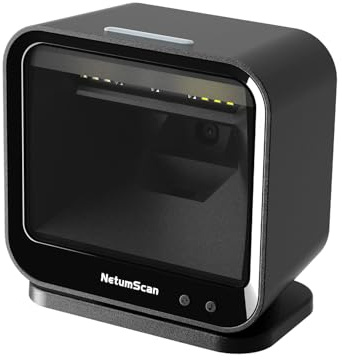 NetumScan Scanner di codici a barre a mano libera Lettore automatico di codici a barre 1D e 2D USB per negozi al dettaglio, supermercati, magazzini, inventari, uffici, biblioteche e librerie DP9280G