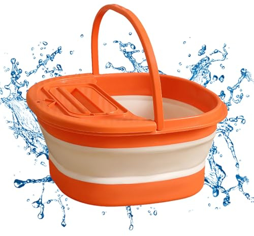 Quorvex Bac De Trempage Pour Les Pieds,Sac De Lavage Antidérapant,Bassin De Bain De Trempage Pour Les Pieds | Pour Hommes Femmes Personnes Âgées Voyage Camping Centre Spa Hôtel Dortoir Salle De Bain