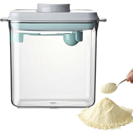 doyandader Contenitore portatile per alimenti per il latte | 1700 ml contenitore per alimenti per bambini con misurino, per viaggi e auto