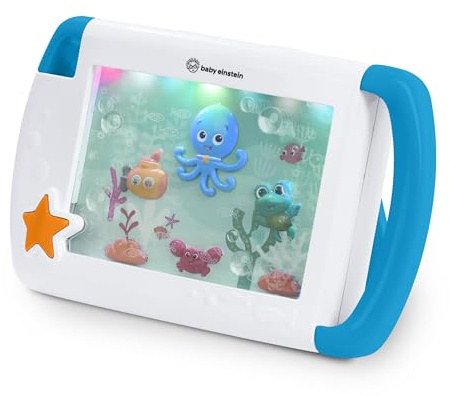 Baby Einstein On-The-Go Sea Dreams Soother, bärbar baby ljudmaskin med musik och ljus, för nyfödda 0+ månader
