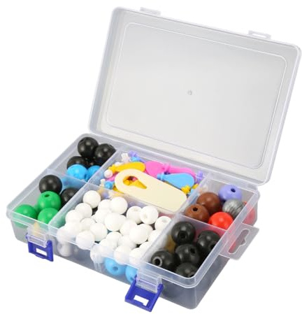 RASTKY Chemistry Molecular Model Kit Organic Atom Ball Electronic Cloud Teacher Student Set for Learning, Plastic Material, 78 Atoms 110, for Chemistry Enthusiasts and Students
