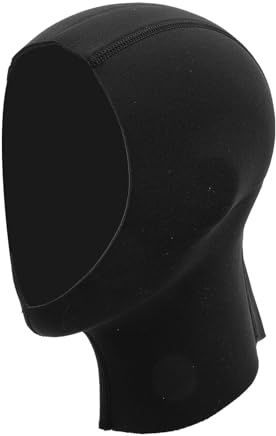 Julihai Neoprene Diving Hood, Black Thermal Hood for Snorkeling and Surfing with Ear Protection, 3mm Thickness for Men, Women and Kids (L/XL)