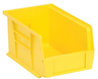 Hang and Stack Bin, 6 in W, 5 in H, Yllow