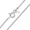 Amberta 925 Sterlingsilber Damen-Halskette - Panzerkette - 1.1 mm - Verschiedene Längen: 36 40 45 50 55 60 cm (60cm)