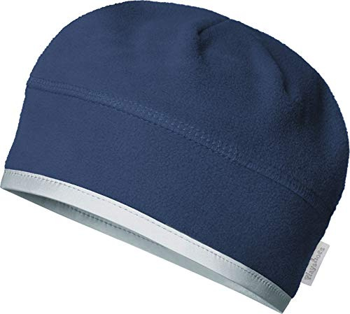 Playshoes Unisex Kinder Fleece-Mütze Wintermütze, Marine Helmgeeignet, 55cm