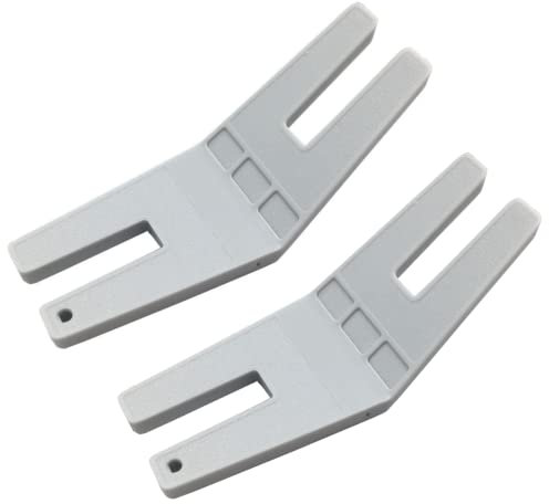 2 Stück Hump Jumper Nähwerkzeug Nähfuß Knopf Abstand Platte für Nähmaschine 4131056-4131056-01