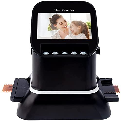 Film & Slide Scanner, Film and Slide Scanner with 4.3”LCD Screen, Digital Film Converter, All-in-1 22MP, 120 High Resolution Film Scanner, 1080P LCD Screen