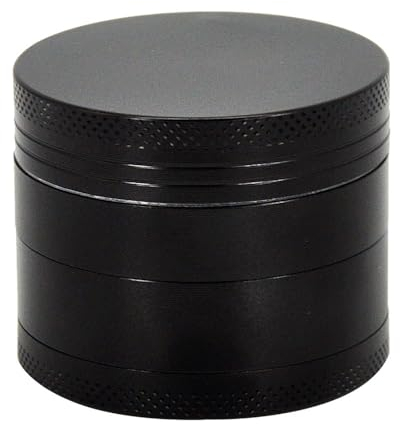 KitchenBoss Grinder Metall ：Klein Grinder 4 Teilig 4.9cm mit Reinigungswerkzeugen für Spice,Gewürze (Schwarz)