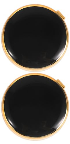 Garneck Gemelos de Cobre para Traje de Hombre, Diseño Moderno y Elegante, Material Kirsite, Ideales para Bodas y Reuniones Corporativas, Negro