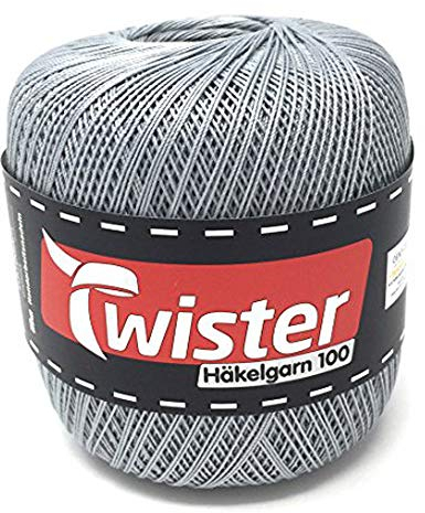 TWISTER Häkelgarn Silber - 100g
