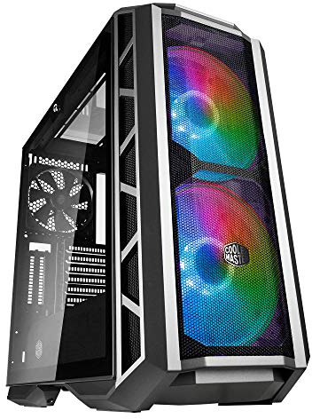 Cooler Master MasterCase H500P Mesh ARGB - PC-Gehäuse mit zwei 200mm Lüftern für einen optimalen Luftstrom, abnehmbare Seitenteile, geeignet für Wasserkühlung