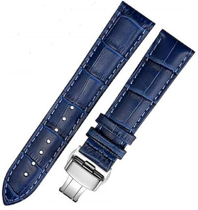 Triblanc Cinturini per Orologi in Vera Pelle a Sgancio Rapido con Chiusura a Fibbia a Farfalla 18mm 20mm 22mm 24mm Cinturini di Ricambio per Uomo Donna