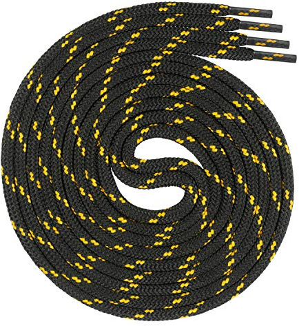 Swissly Lacci rotondi circa 4,5 mm di diametro per scarpe da lavoro, scarpe da trekking, stivali – lacci per scarpe in poliestere – lunghezza 70 – 220 cm