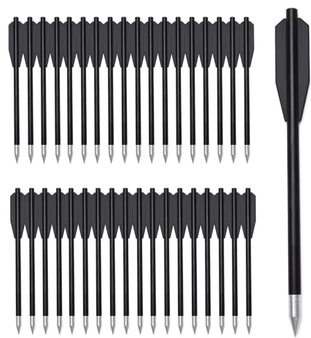 Mini Pernos de Ballesta, Flechas de Objetivo de 50-80lb, Pistola de Tiro con Arco, Dardos de Caza de Pesca, Puntas de Acero de 6,3, práctica de puntería de Caza