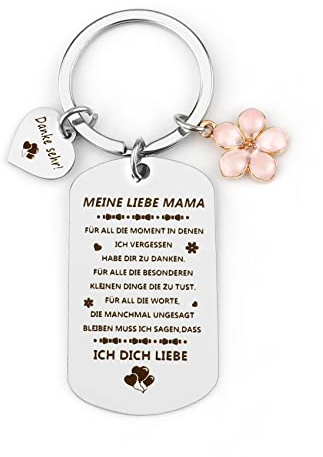 BOMEON Schlüsselanhänger Mama,Geschenke für Mama,Muttertagsgeschenke für Mama,Geburtstagsgeschenk für Mama,Mutter Tochter Geschenk,Geschenke für Mama,Muttertagsgeschenke für Mama personalisiert