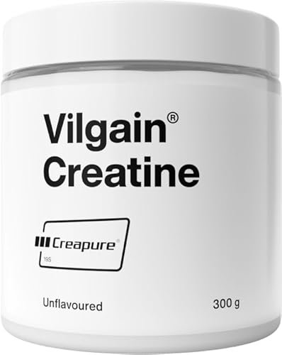 Vilgain 100% Creapure ® Creatin Pulver aus Deutschland, Ohne Zusätze, 300 g
