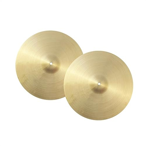 Professionell Trumma Cymbal Hi-hat Jazz Trumma Cymbal För Vuxna Framträdanden Tillbehör till slagverksinstrument (Color : 14 inch hi-hat)