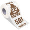 Qpout Sie sind 50 bedruckte Toilettenpapier Gag Geschenke, Geburtstagsneuheit Toilettenpapierrollen Gag Geschenke, alles Gute zum 50. Geburtstag lustiges Toilettenpapier für den besten Streich