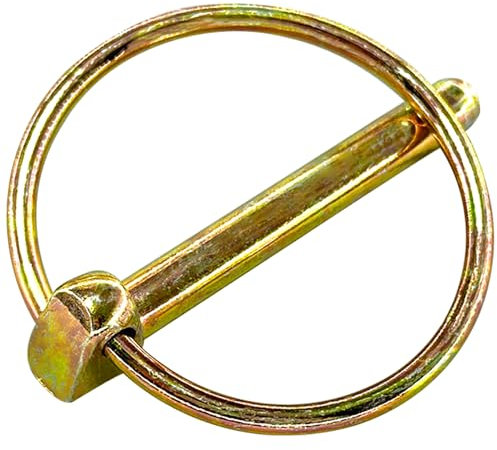 Kit surtido de 8 pasadores de resorte de Lynch resistentes, pasadores de enlace redondos para tractores, camiones, cortadoras de césped (6 mm)