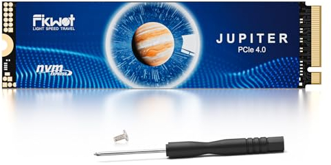 Fikwot FX660 1TB SSD, PCIe Gen 4x4 Dynamic SLC Cache – Geschwindigkeiten bis zu 4800MB/s, M.2 2280 NVMe interne SSD, Upgrade-Speicher für PC, Laptop und PS5