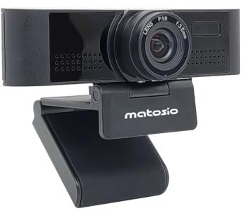 Matosio OwlEye - Cámara de videoconferencia (1080P, cámara USB con 2 micrófonos de conferencia cancelación de ruido, enfoque automático, gran angular de 84°, zoom digital 4X, compatible con Zoom/MS