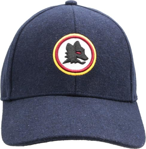 AS Roma Cappelli Stadio, Lupetto Logo Embroidery Wollen cap - Blue