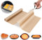 Carta da Forno Riutilizzabile 30 cm x 2.5 m Rotolo Tappetino Silicone Forno Riutilizzabile, Tovaglietta Antiscivolo Antiaderenti, Tappetino Silicone Cucina Facili da Pulire Per Forno, Microonde