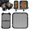 Lot de 2 protections anti-éclaboussures pour Philips Airfryer Dual Basket 3000 Series NA350, silicone Philips Airfryer 3000 accessoires, protection anti-éclaboussures pour friteuse à air chaud Philips
